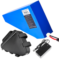 Batterie de vélo électrique triangulaire 60V 40Ah OEM ODM 16S8P 21700 5000mAh avec BMS 60A et pochette de protection pour batterie au lithium