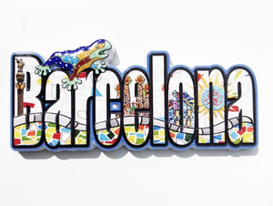 <span class=keywords><strong>Barcelona</strong></span> Landmark Building <span class=keywords><strong>Turismo</strong></span> creativo Resina Artesanía Imán 3D Resina Refrigerador Imán - Product Image 2