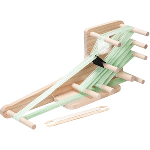 Kit de tissage artisanal en bois naturel, style minimaliste fait main pour projets textiles DIY - Product Image 5
