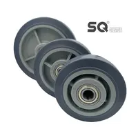 מסתובב 360 תואר 8 אינץ שטוח גלגל גלגלית יד כבד משאית TPR גלגלית עגלת 10 אינץ גלגלית גלגל