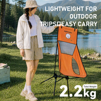 Chaise de camping portable ultralégère, support ergonomique, pliable, pour jardin, glamping