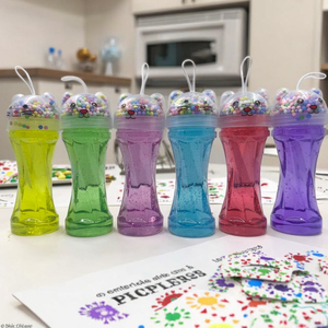 Ensemble de slime transparent dans 6 couleurs néon, extra-extensible, jouet anti-stress DIY, non toxique, amusant pour les enfants et sûr pour les jeunes. - Product Image 3