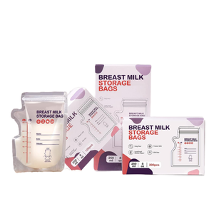 Tas penyimpanan susu disesuaikan 240ml/8OZ tas penyimpanan susu 60 120 200 hitungan Bpa gratis - Product Image 1