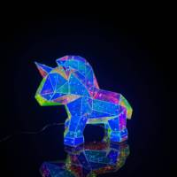 Feuille holographique prise USB polaire LED lumière magique arbre de noël salon accessoires de fête ornements de noël fleurs décoratives plantes