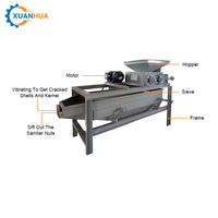 Heetverkopende cacaoverwerkingsmachine, directe verkoop, meest populaire cashew-, amandel- en palmpitnootenschiller/schilmachine, 200 kg/uur