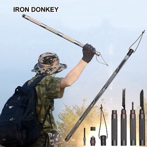 Irondonkey đa chức năng chiến thuật hợp kim nhôm gấp Leo núi nhân viên leo núi ngoài trời cắm trại công cụ sinh tồn - Product Image 3