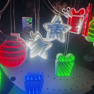2026 New Customized 3D Infinity Tunnel LED String <b>Lights</b> Art Deco Eco-Friendly Semi-Transparent Plastic <b>Mirror</b> Multicolor - Product Image 1