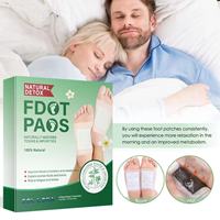 Patchs détoxifiants pour les pieds extra-forts chinois en non-tissé, à base d'extraits naturels de plantes, pour un nettoyage et une revitalisation nocturnes des pieds fatigués