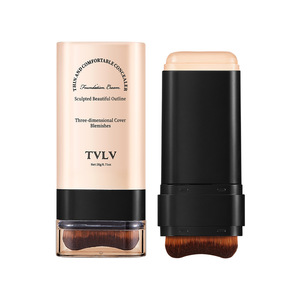 TVLV Stick Correcteur Teint 5 Nuances avec Pinceau Intégré - Teinte Foncée Fini Crème Formule Légère et Imperméable pour Tous Types de Peau - Product Image 1