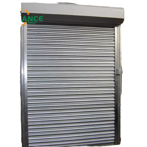 Porte de garage enroulable en acier galvanisé polymère fini, moderne, 8x7, pour entrepôt - Product Image 1