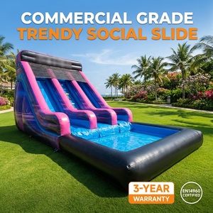 Toboggan aquatique <span class=keywords><strong>gonflable</strong></span> géant commercial, <span class=keywords><strong>château</strong></span> <span class=keywords><strong>gonflable</strong></span> TikTok, piscine rebondissante, location pour enfants, PVC, garantie 3 ans, souffleur - Product Image 5