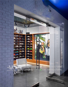 Hiện Đại Thể Thao Cửa Hàng Nội Thất Tùy Chỉnh Thiết Kế Cao Cấp Bán Lẻ Giày Thể Thao Hiển Thị Kệ Gỗ Giày Giá Khuyến Mại Thiết Kế - Product Image 5