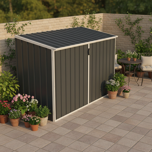 Abri <span class=keywords><strong>de</strong></span> jardin en métal étanche EST15586-H140 pour outils et <span class=keywords><strong>rangement</strong></span> extérieur - Product Image 1