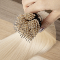 Extensiones de Cabello Humano Remy Ruso Teñido Leshine con Punta Nano Pre-adherida y Doble Trama a Máquina