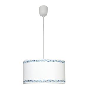 Lámpara de techo blanca y azul, con casquillo E27, medidas 35 cm de diámetro, ideal para iluminar y decorar espacios. - Product Image 1