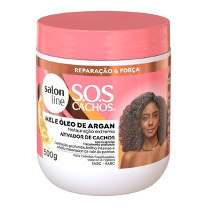 Linea di salone-SOS Cachos Mel e Oleo de Argan - Ativador de Cachos 500Gr (17.64Oz) - Product Image 4