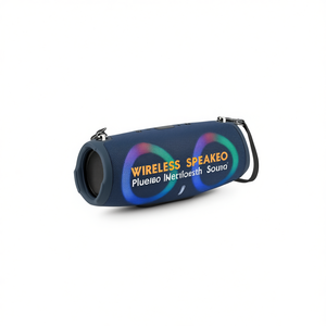 For <b>Speaker</b> Blue Wireless Portable Stereo Bass with RGB <b>LED</b> Light Plastic Outdoor Use - Product Image 2