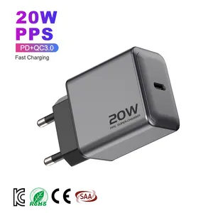 KR EU UK US AU Plug Universal 20W PD Fast USB C Power Adapter Wall Charger With USB-C Type C Cable For Apple IPhone 12 13 Pro