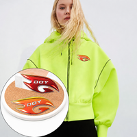 Étiquettes de vêtements en gros, conception personnalisée, logo, transfert thermique, patchs holographiques souples en TPU pour vêtements de sport