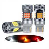 Ampoule LED haute puissance BA15S 1156 30SMD, clignotant automatique 12V 24V pour bus, camion, remorque, lampe indicatrice LED ambre et blanche