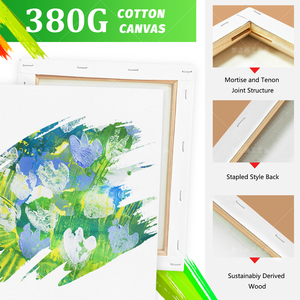 Mengzhihua forniture d'arte 100x150cm lungo <span class=keywords><strong>tela</strong></span> allungata <span class=keywords><strong>per</strong></span> la pittura, cotone triplo Primer <span class=keywords><strong>rettangolare</strong></span> <span class=keywords><strong>tela</strong></span> cornice <span class=keywords><strong>per</strong></span> la pittura - Product Image 4