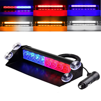 OEM 8Led Notsignal lampe Rot Blau Signallampen Flash Dash Auto Blitzlicht Warnleuchte Auto Zubehör 12V/24V"