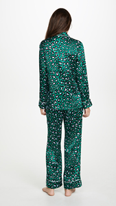 <span class=keywords><strong>Pigiama</strong></span> da donna con stampa leopardata personalizzata a maniche lunghe - Product Image 3