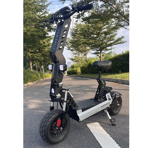 Patinete Eléctrico Plegable de 13 Pulgadas con Neumáticos Grandes, Doble Motor, Poste con Logotipo, Reposapiés y Logotipo - Product Image 3
