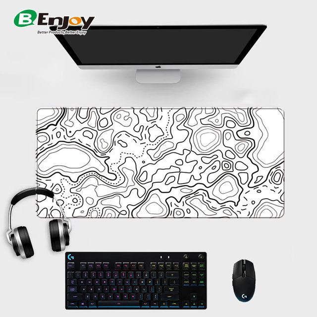 Top Selling Unique Custom Logo Printed Waterproof Rectangular XXL Rubber Neoprene Keyboard Gaming Mouse Mat Desk Pad Deskpad