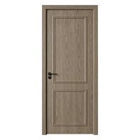 Porte coupe-feu NFPA 252, résistance au feu 20 à 60 minutes, en bois massif pour bâtiment commercial, porte intérieure coupe-feu acoustique avec poignée ignifugée