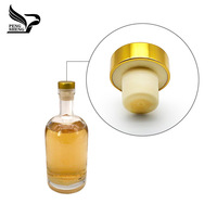 Tapón personalizado al por mayor, proveedor de fábrica, en forma de tapa superior T, tapón de corcho sintético de aluminio, botellas de vino, botellas de aceite de oliva