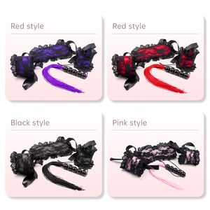 Kit de Bondage de Encaje para Adultos, Restricción con Esposas, Antifaz, Látigo, Collar y Pala para Parejas y Mujeres - Product Image 4
