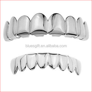 Blues Vente en Gros Mode Grillz Dents en Cuivre <span class=keywords><strong>Pas</strong></span> <span class=keywords><strong>Cher</strong></span> Personnalisé Huit Dents Haut et Bas Hip Hop - Product Image 6