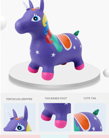 Jouet gonflable en PVC de haute qualité en forme de chèvre, cheval sauteur personnalisé avec logo et musique pour enfants