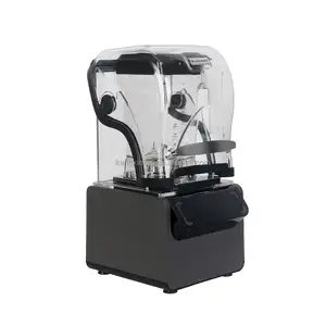 Lâmina de aço inoxidável comercial 110V 2200w 2L Automático Melhor Bar CE Blender Fruit Mixer Juicer Com Sound Proof Cover