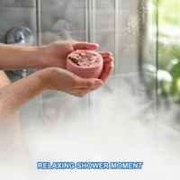 Tablette de douche effervescente OEM ODM Forget Me Not 30g, étiquette privée personnalisée, ensemble cadeau spa apaisant et relaxant pour la douche