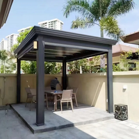Toit à persiennes motorisé de haute qualité pergola rétractable auvent en aluminium avec imperméable