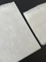Sacs à fermeture éclair givrés à motif lapin Kawaii, pochettes en plastique auto-adhésives pour cartes photo, porte-clés, badges, emballage de petits cadeaux faits main