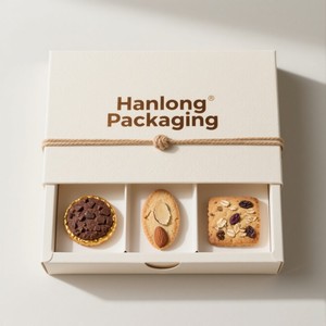 Caja de Galletas con Chispas de Chocolate Biodegradable de Grado Alimenticio, Caja de Pastel Plegable con Logotipo Personalizado, Caja de Postre - Product Image 3
