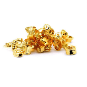 Fermaglio per orecchini Ilan 4x10mm colore oro 100 pezzi - Product Image 2