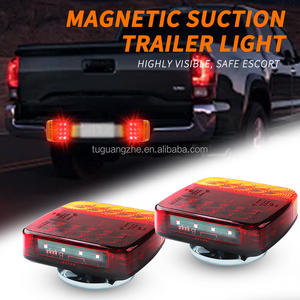 TGZ Filaire Magnétique Led <span class=keywords><strong>Remorque</strong></span> Combinaison Feu Arrière Voiture 12 24 Volt Led <span class=keywords><strong>Remorque</strong></span> Rails Latéraux Lumières American Standard - Product Image 2