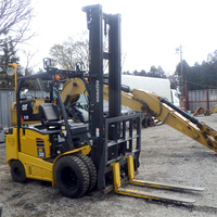 Chariot élévateur diesel Komatsu FD20 d'occasion, 1 tonne, moteur AC, 4 roues motrices, modèle 2012, bon état, industries de la restauration, garantie 1 an