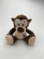 Porte-clés en peluche personnalisé, jouet en peluche douce, mini animal singe rembourré en coton PP, pendentif pour sac à dos, cadeau de fête
