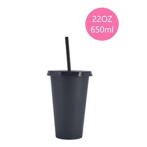 Vaso Mágico de Plástico de Color Personalizado Libre de BPA de 16, 22 y 24 oz, Vaso Reutilizable para Agua Fría que Cambia de Color <span class=keywords><strong>con</strong></span> Tapas y Pajitas - Product Image 3