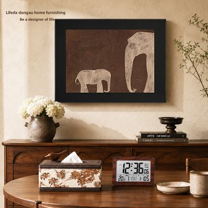 Cache-mètres décoratifs haut de gamme en métal, style antique français, à thème éléphant, avec toile peinte à l'<span class=keywords><strong>huile</strong></span> - Product Image 2