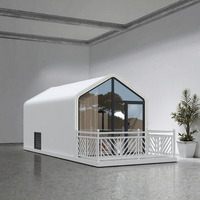 Maisonnette préfabriquée portable, micro-maison modulaire, bureau, hôtel, résidence 24 ㎡   Bâtiment personnalisable