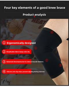<span class=keywords><strong>Baloncesto</strong></span> rodilleras de punto de compresión mangas de pierna medias al aire libre correr Fitness ciclismo senderismo equipo de protección - Product Image 3