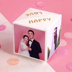 Sáng Tạo tự làm bom ảnh thẻ nóng bán hộp nổ ngày Valentine bất ngờ Confetti Hộp quà tặng với dòng rách - Product Image 2