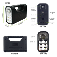Produits chauds multifonctions lampe solaire Portable Rechargeable d'urgence pour la maison