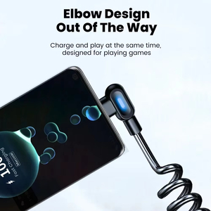 <span class=keywords><strong>Cable</strong></span> <span class=keywords><strong>de</strong></span> <span class=keywords><strong>Carga</strong></span> Rápida USB C <span class=keywords><strong>de</strong></span> 120W 6A, <span class=keywords><strong>Cable</strong></span> <span class=keywords><strong>de</strong></span> Datos con Resorte Extensible en Forma <span class=keywords><strong>de</strong></span> Codo para iPhone, <span class=keywords><strong>Samsung</strong></span>, Xiaomi, Huawei, <span class=keywords><strong>Cable</strong></span> Tipo C para <span class=keywords><strong>Carga</strong></span> en Auto - Product Image 3
